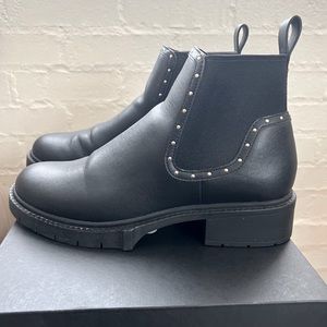 Womens Coach Lory Boots, Chelsea Style, Black Leather Size 8